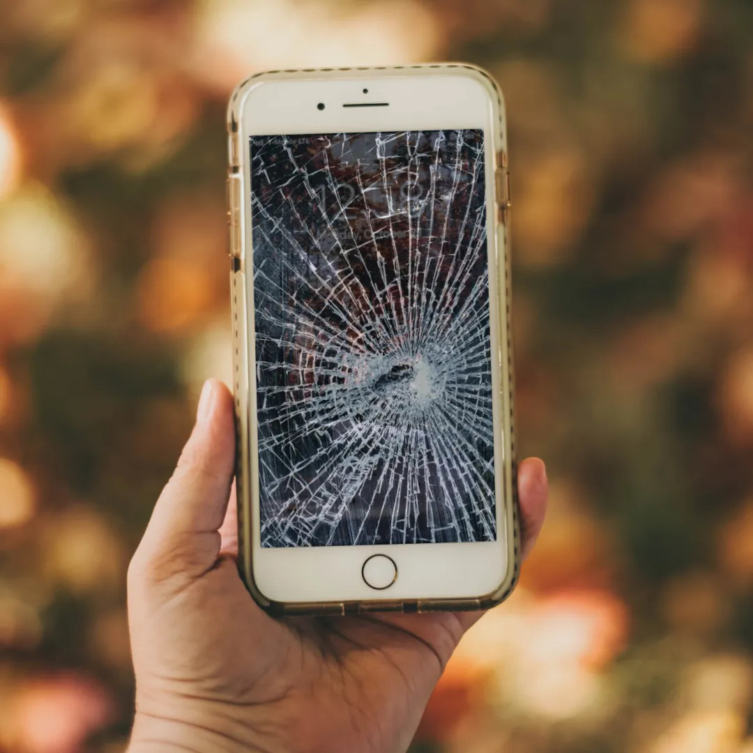 cracked phone