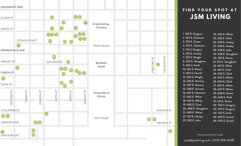 map of buildings