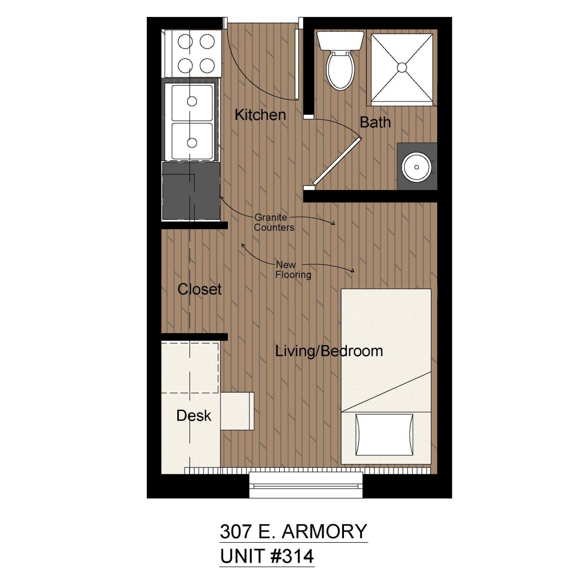307A FLOOR PLAN B COLOR