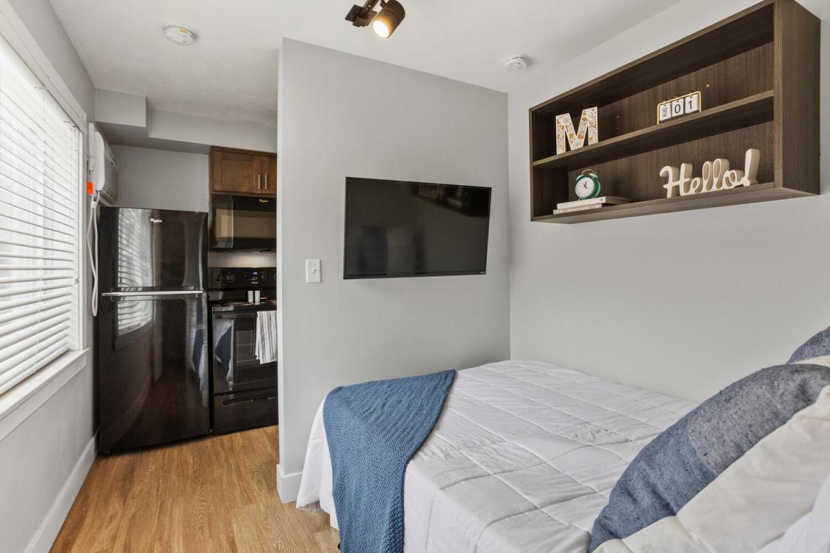 Bed and TV