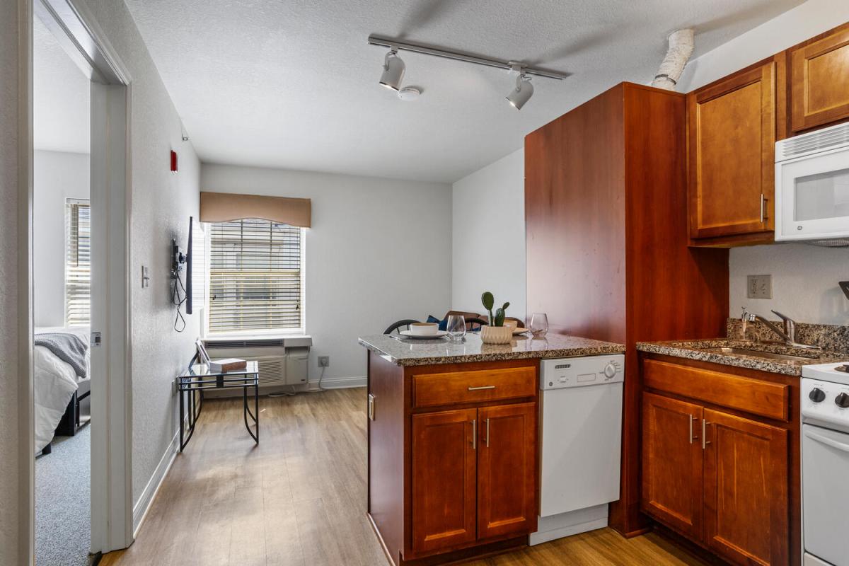 Kitchen and Living Room