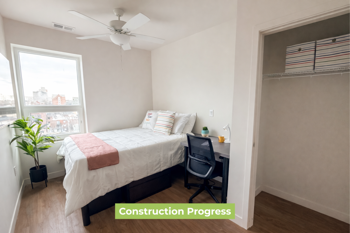 505 S. Fifth - The Station Construction Progress - Bedroom and Closet