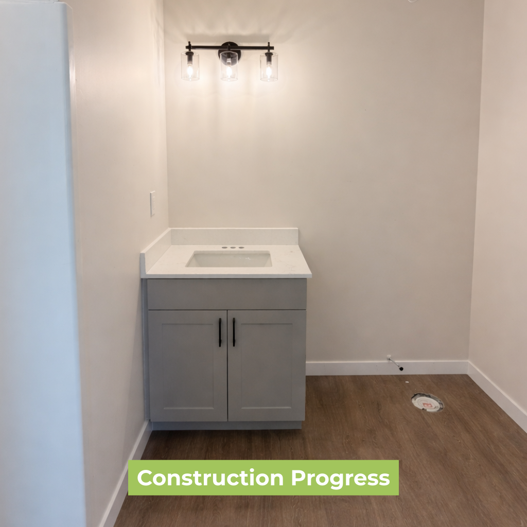 505 S. Fifth - The Station Construction Progress - Bathroom