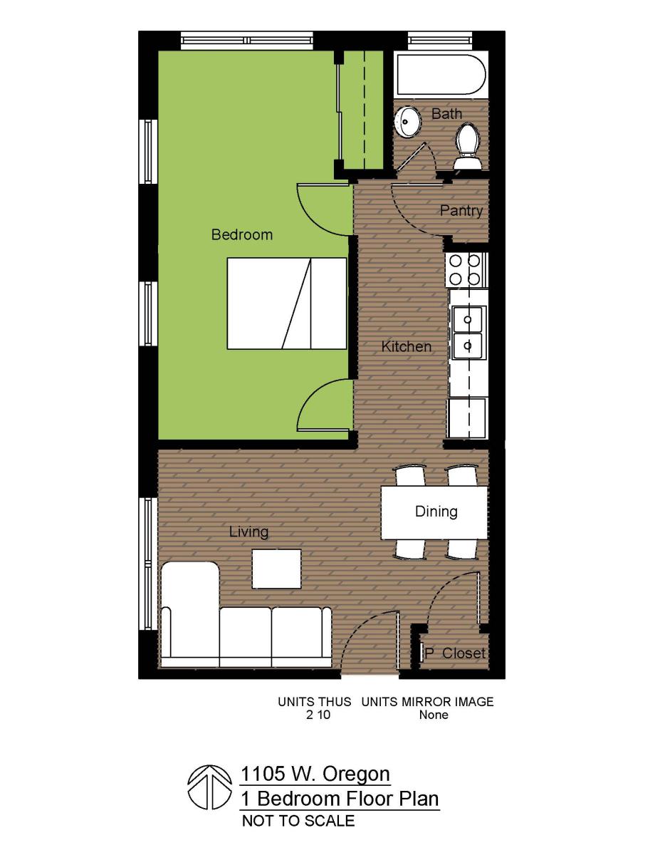 1105O 1BR PLAN