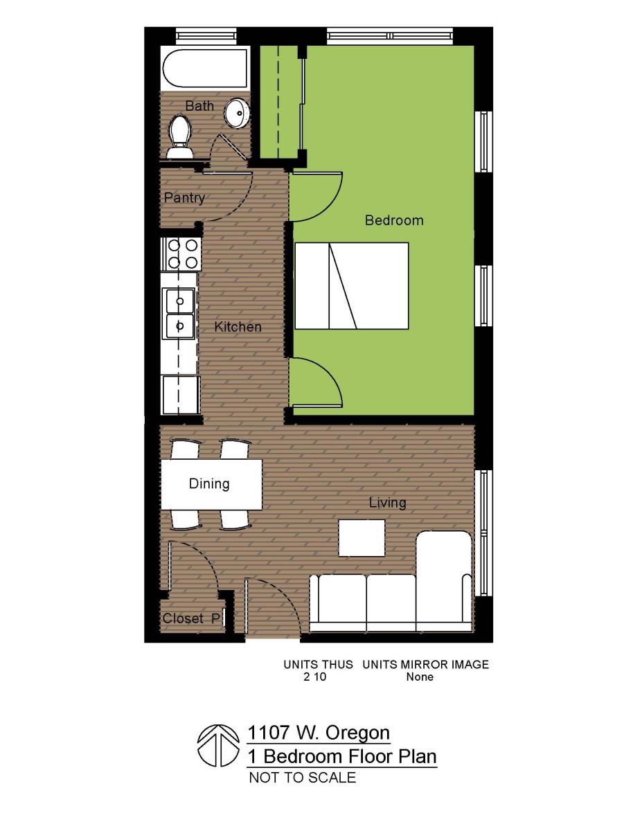 1107O 1BR PLAN