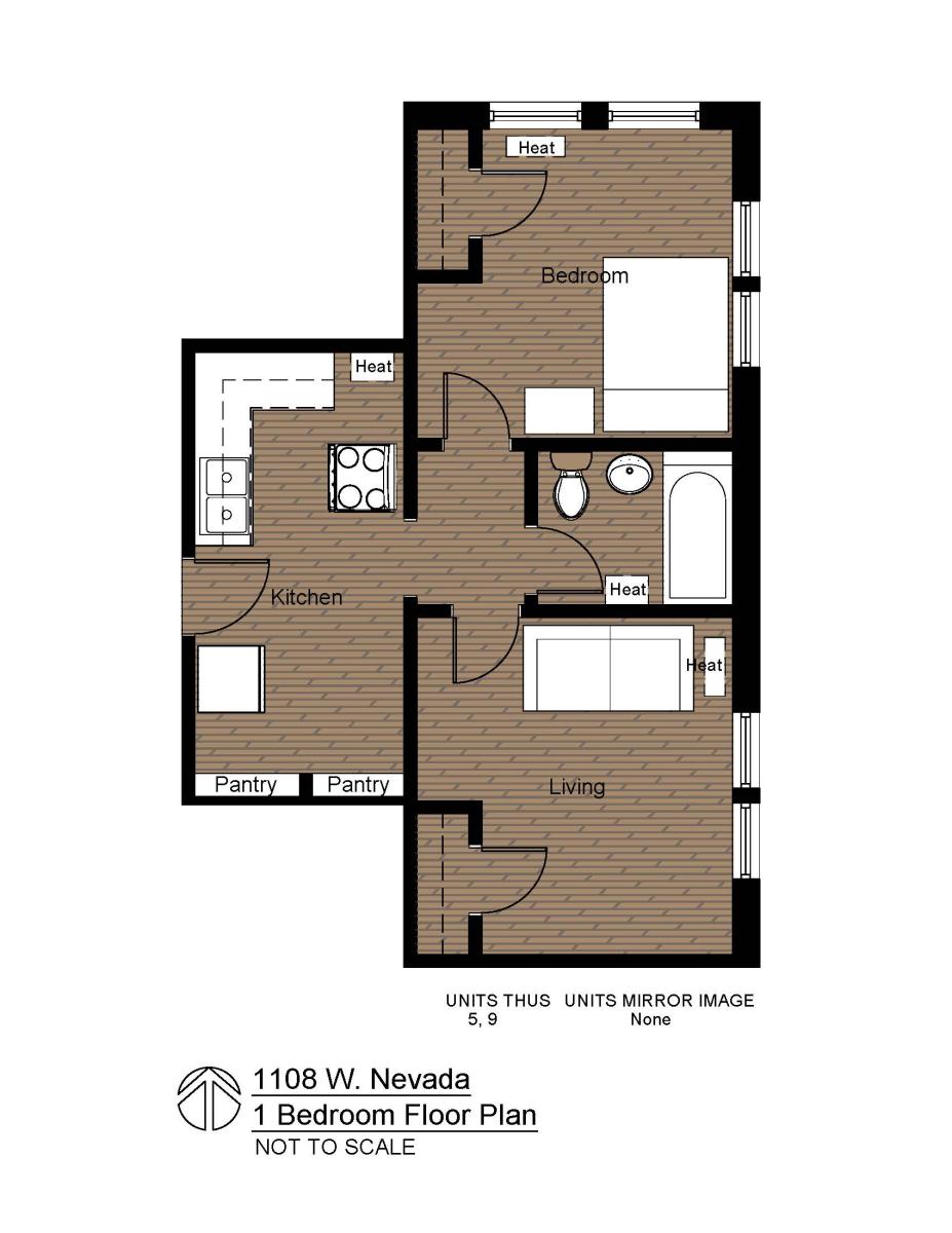 1108N 1BR PLAN #5 #9