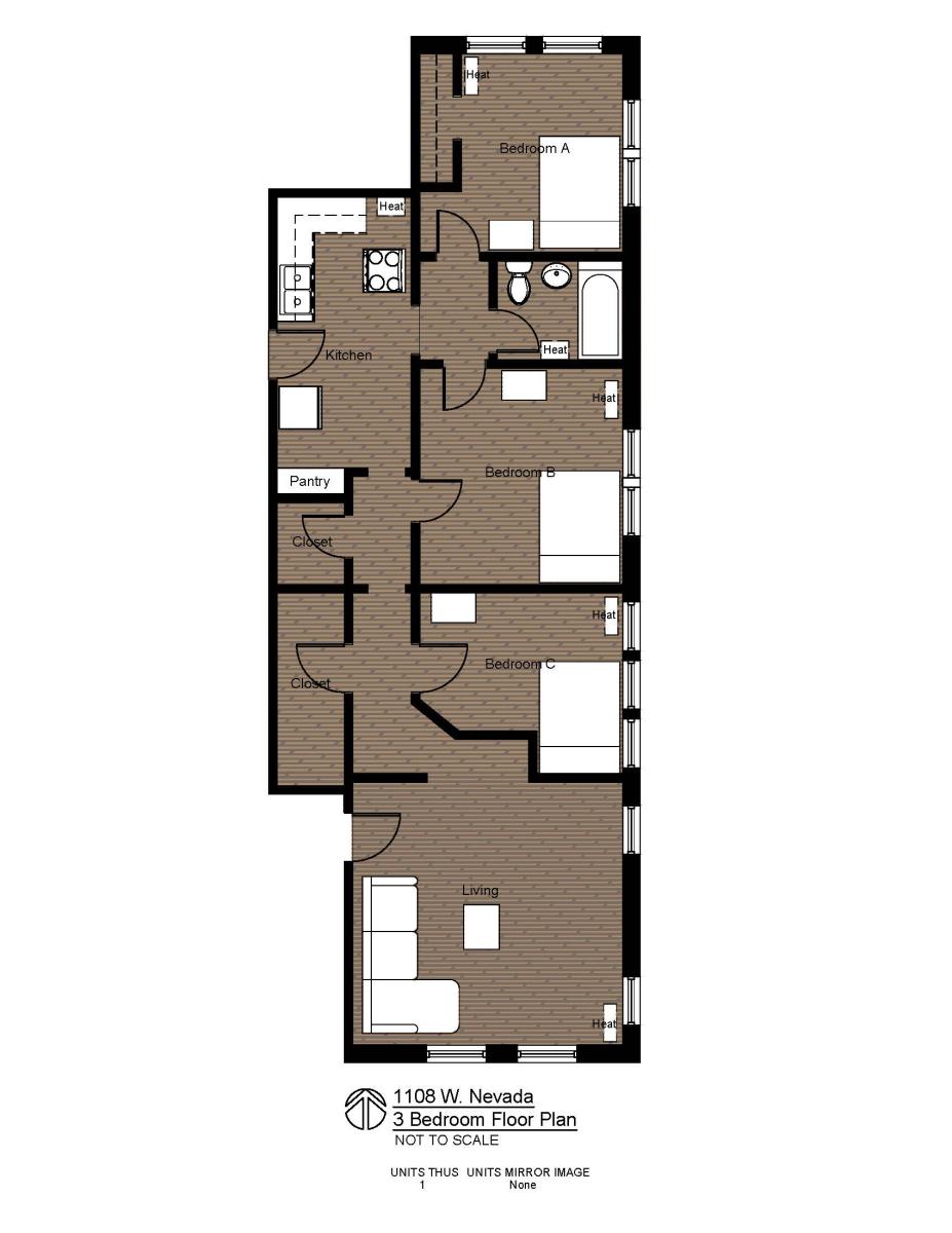 1108N 3BR PLAN #1